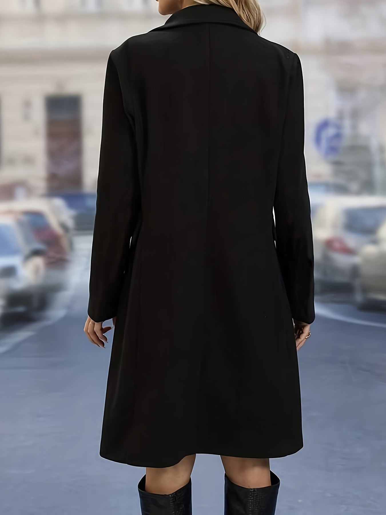 Trench-coat femme uni à double boutonnage